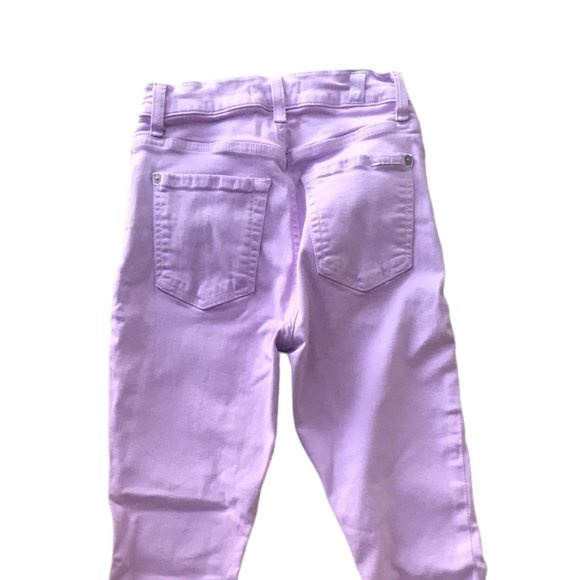 7 FOR ALL MANKIND 7FAMK LAVENDER SKINNY Denim Pastel Jeans! Size 23! - Picture 4 of 6
